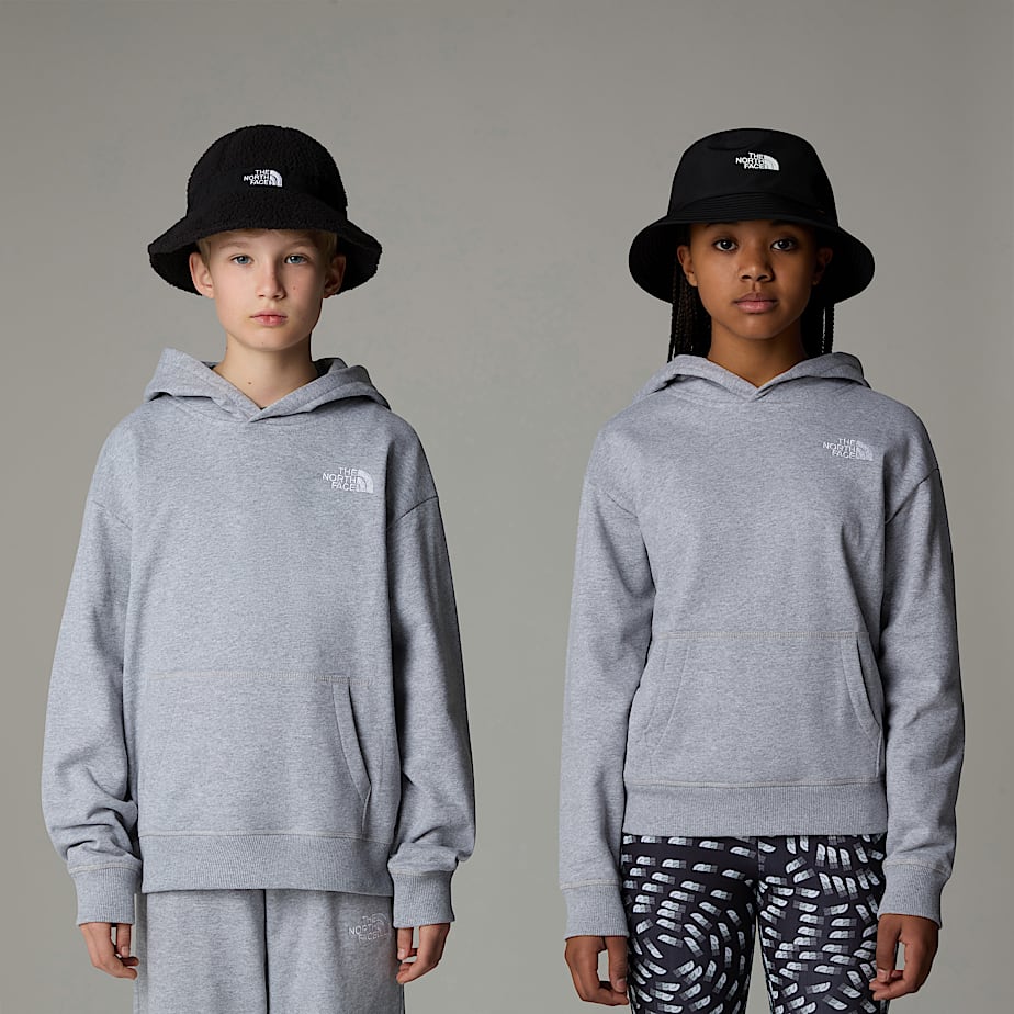 Kids\' The North Face Essential Oversized Hoodie Grey | NF0A89Y7T