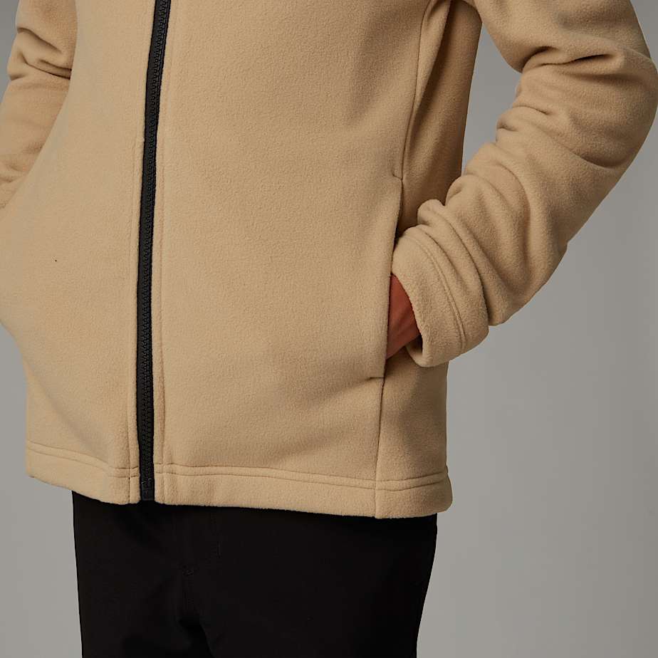Kids' The North Face Glacier Zip-In Fleece Jackets Khaki | NF0A82E3P