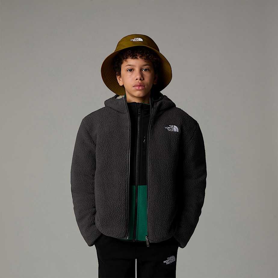 Kids' The North Face Reversible Shasta Full-Zip Hooded Jackets Grey | NF0A71J0Y