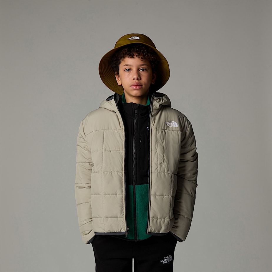 Kids' The North Face Reversible Shasta Full-Zip Hooded Jackets Grey | NF0A71J0Y