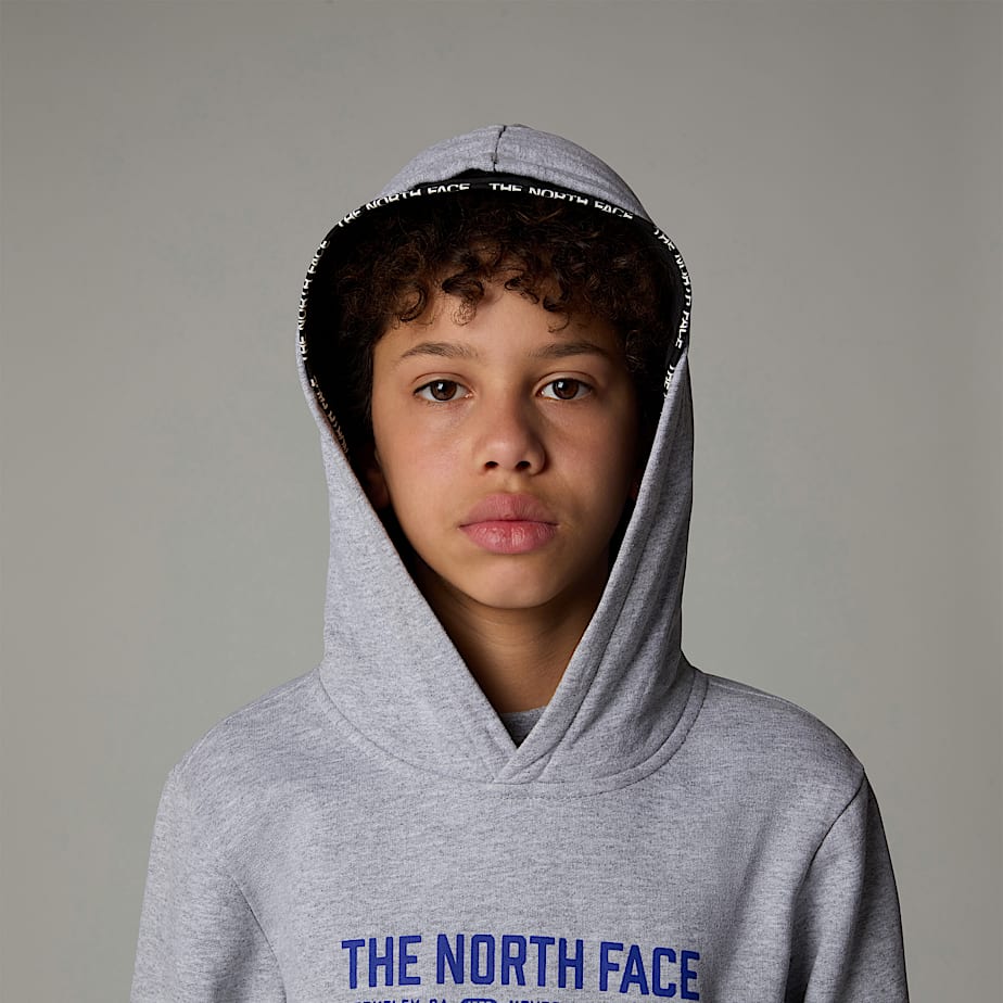Kids' The North Face Varsity Graphic Relaxed Hoodie Grey | NF0A79S6K