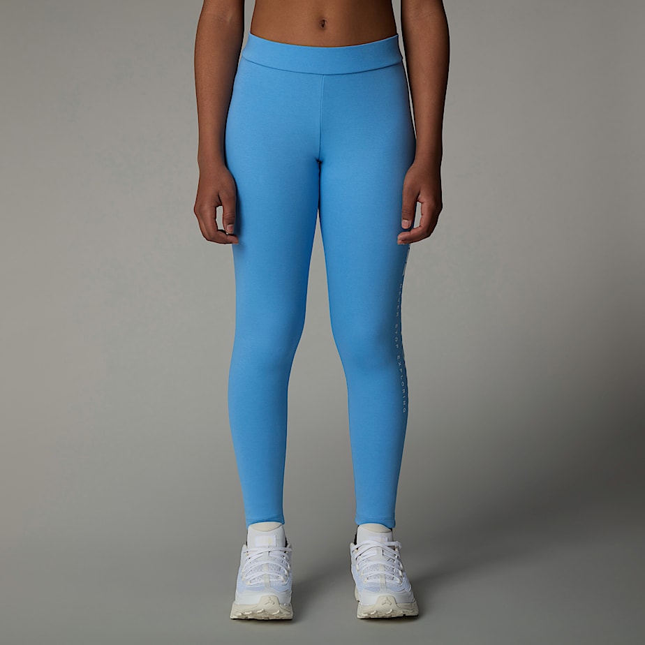 Kids\' The North Face Vertical Graphic Leggings Blue | NF0A76Y2B