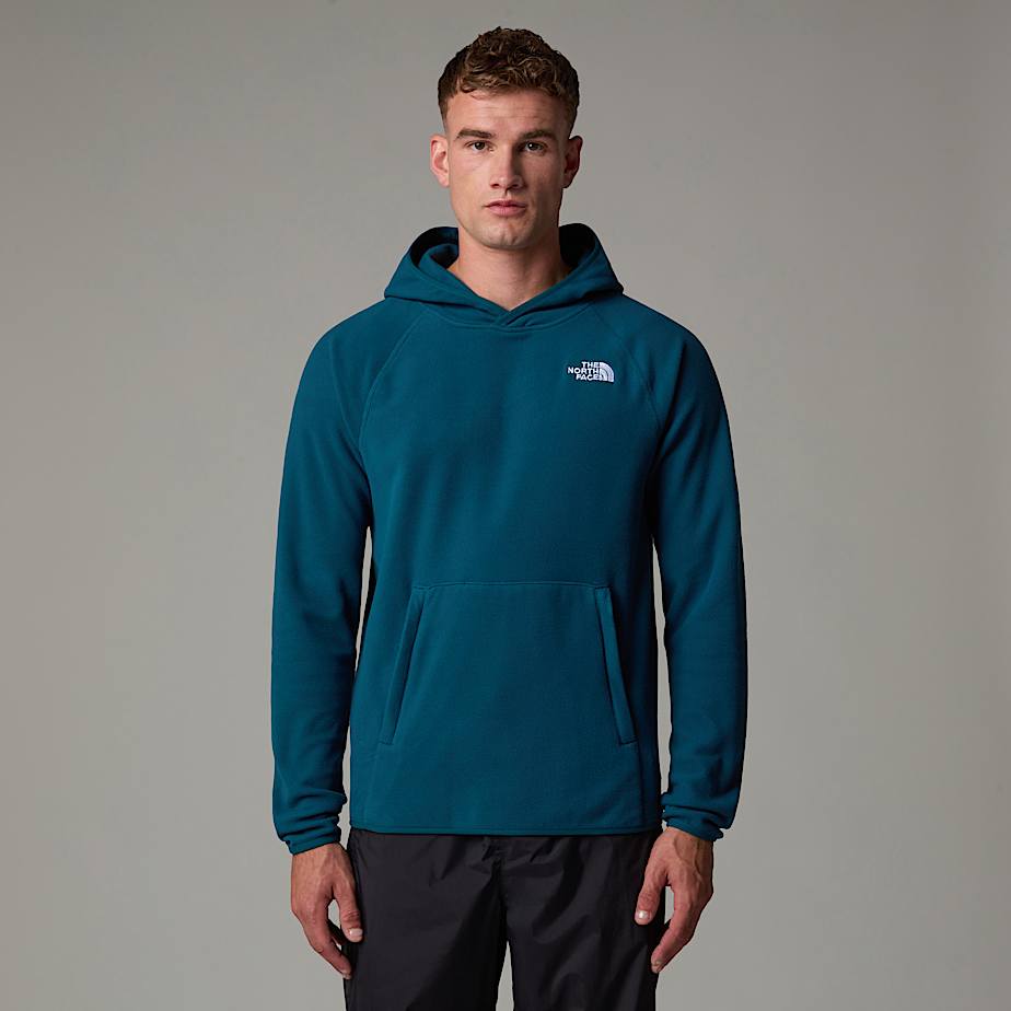 Men The North Face 100 Glacier Fleece Hoodie Navy | NF0A10D5X