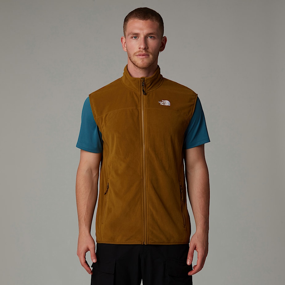 Men The North Face 100 Glacier Vest Brown | NF0A49X5H