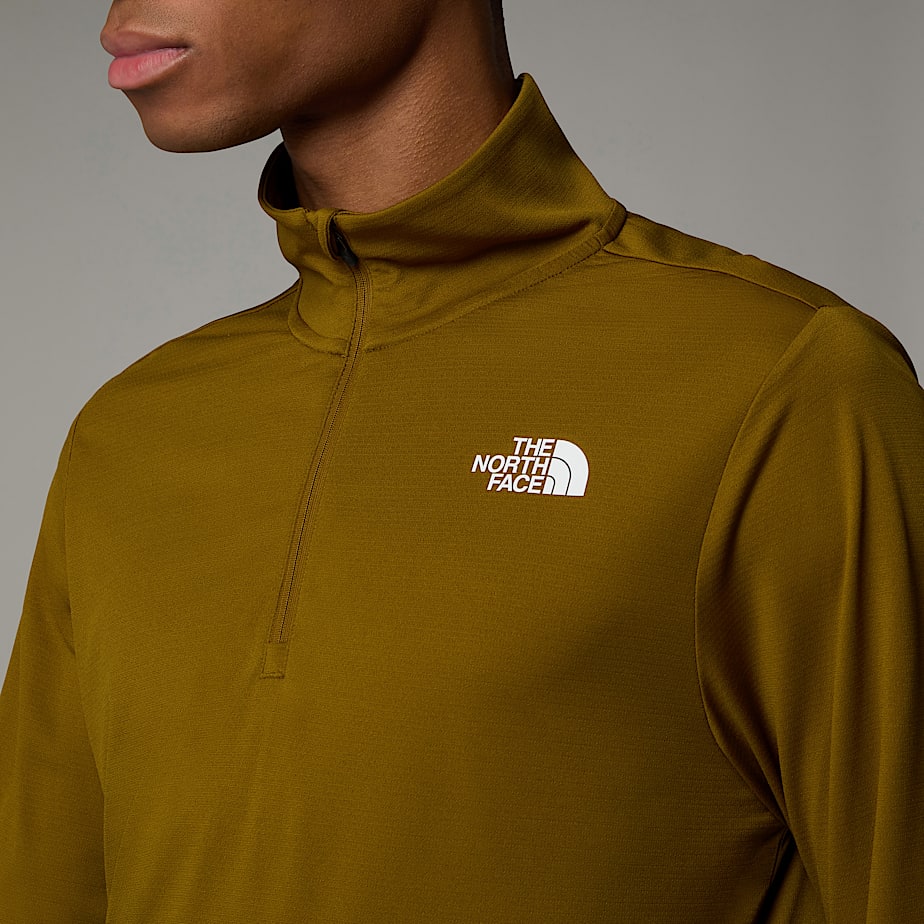 Men The North Face 247 1/4 Zip Long-Sleeve T Shirts Brown | NF0A43B2R