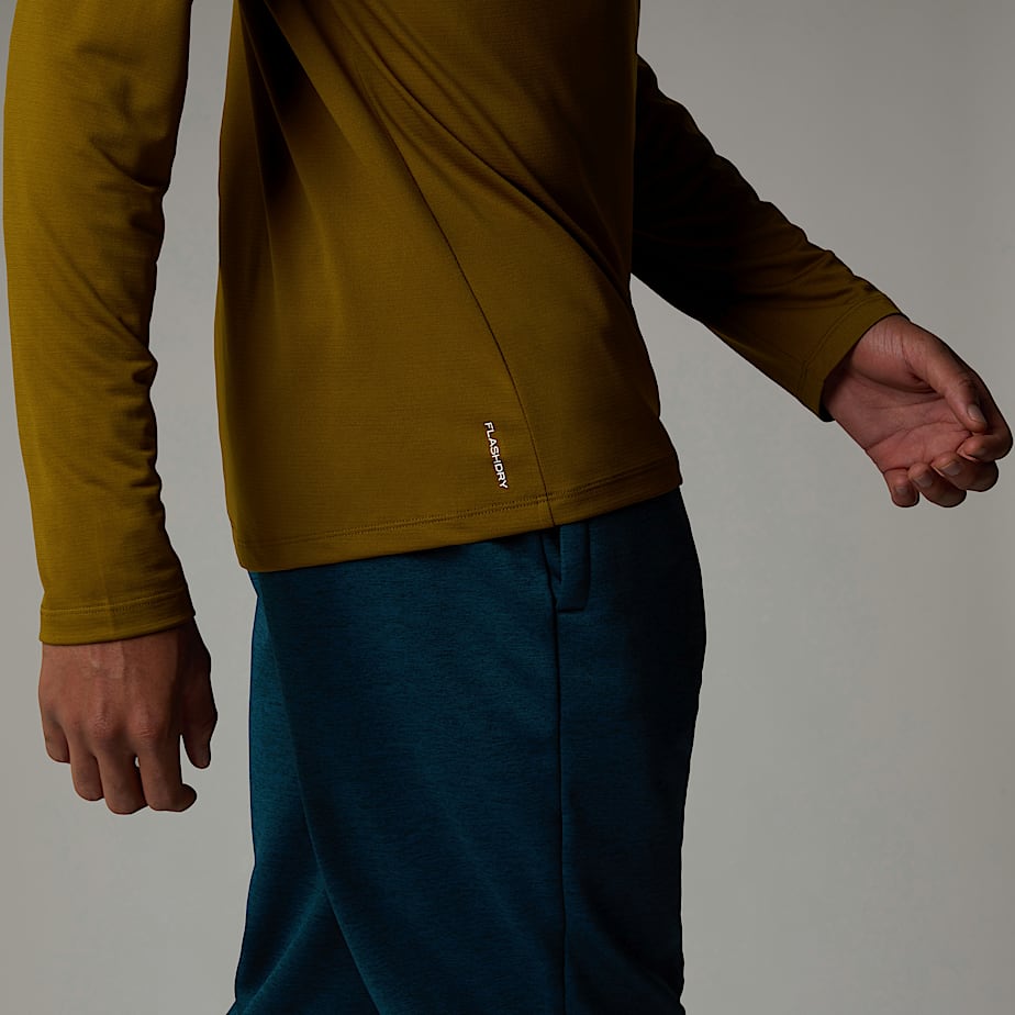 Men The North Face 247 1/4 Zip Long-Sleeve T Shirts Brown | NF0A43B2R
