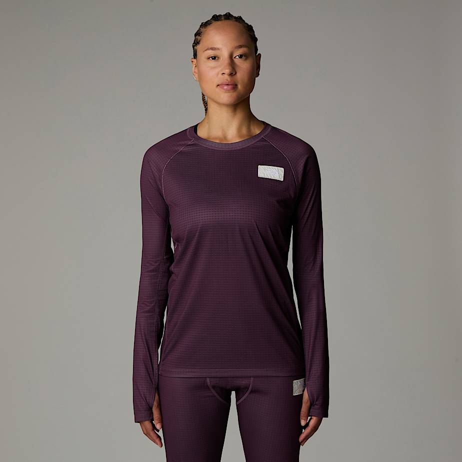 Men The North Face A68-a Circular DotKnit Base Layer Tops Purple | NF0A08H2Q