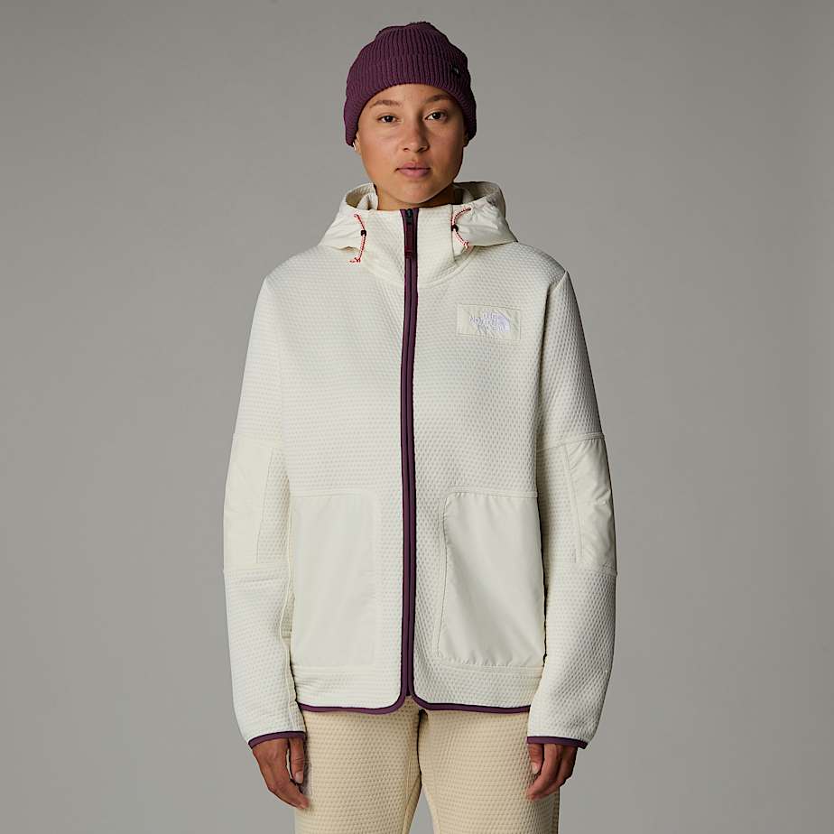 Men The North Face A68-a DotKnit Thermal Hooded Jackets White | NF0A39A0Z