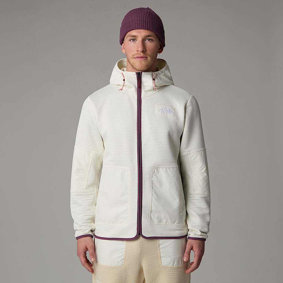 Men The North Face A68-a DotKnit Thermal Hooded Jackets White | NF0A39A0Z