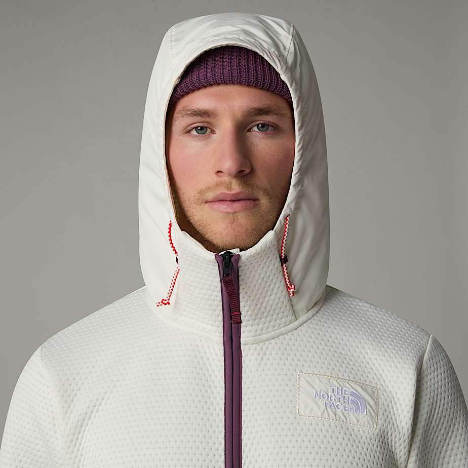 Men The North Face A68-a DotKnit Thermal Hooded Jackets White | NF0A39A0Z