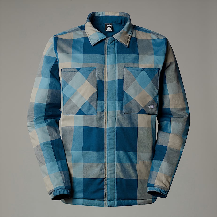 Men The North Face Afterburner Insulated Flannel Jackets Navy | NF0A36W1P