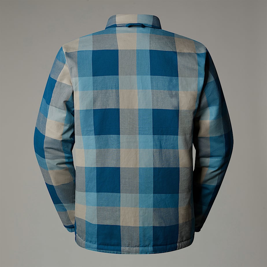 Men The North Face Afterburner Insulated Flannel Jackets Navy | NF0A36W1P