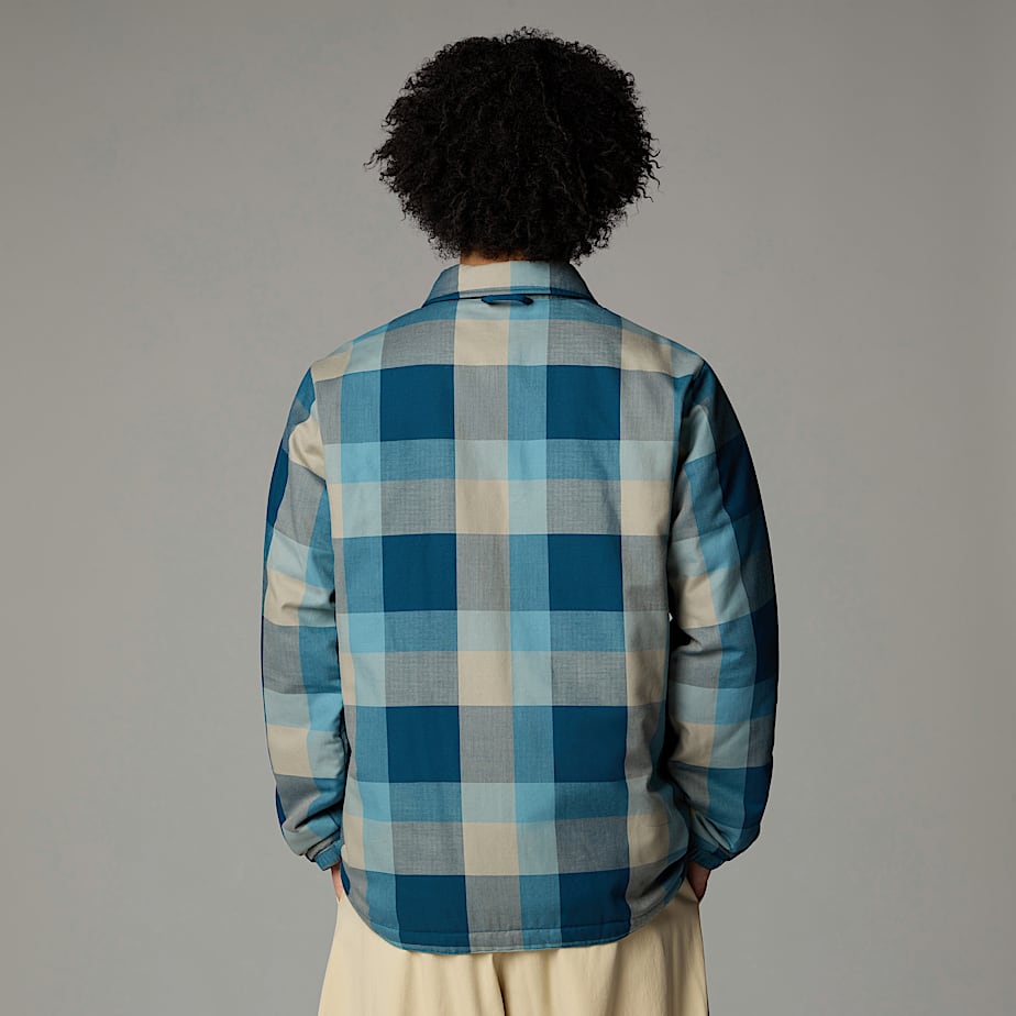 Men The North Face Afterburner Insulated Flannel Jackets Navy | NF0A36W1P