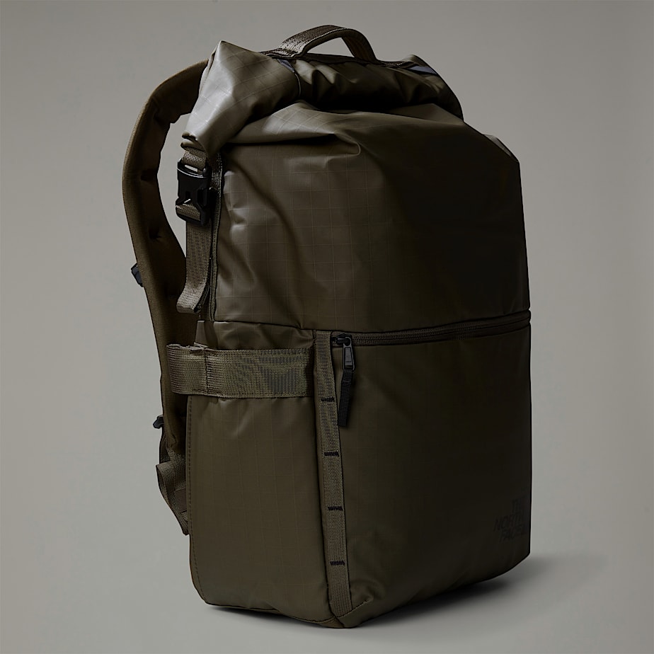 Men The North Face Base Camp Voyager Rolltop Backpacks Olive | NF0A46U1N