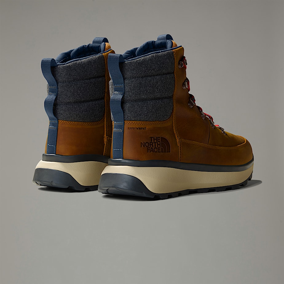 Men The North Face Bergen Leather Waterproof Snow Boots Brown | NF0A62A9P