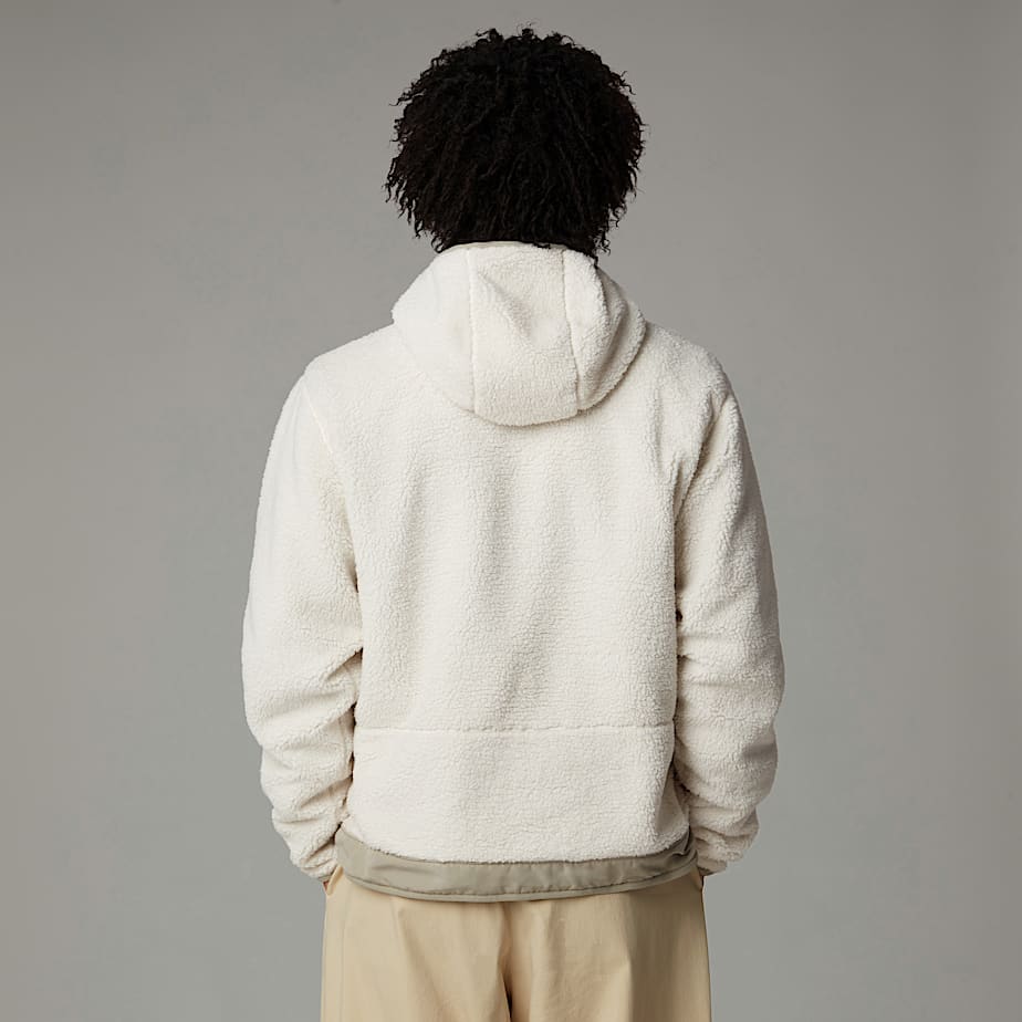 Men The North Face Campshire Fleece Hoodie White | NF0A02F2S