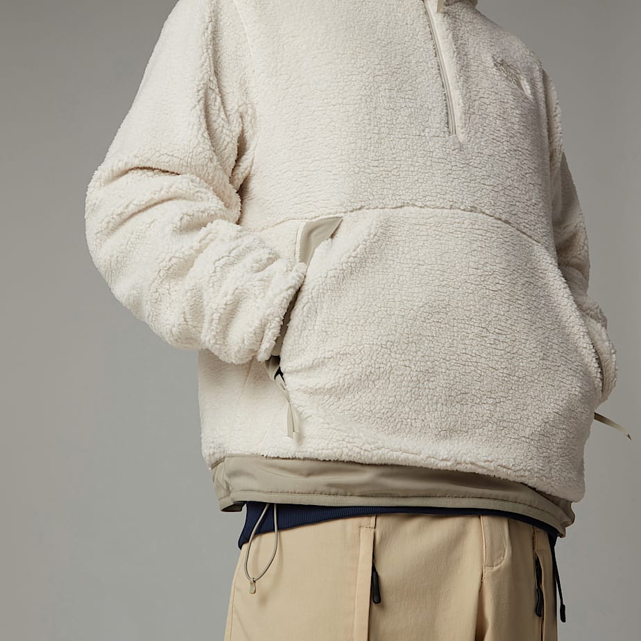 Men The North Face Campshire Fleece Hoodie White | NF0A02F2S