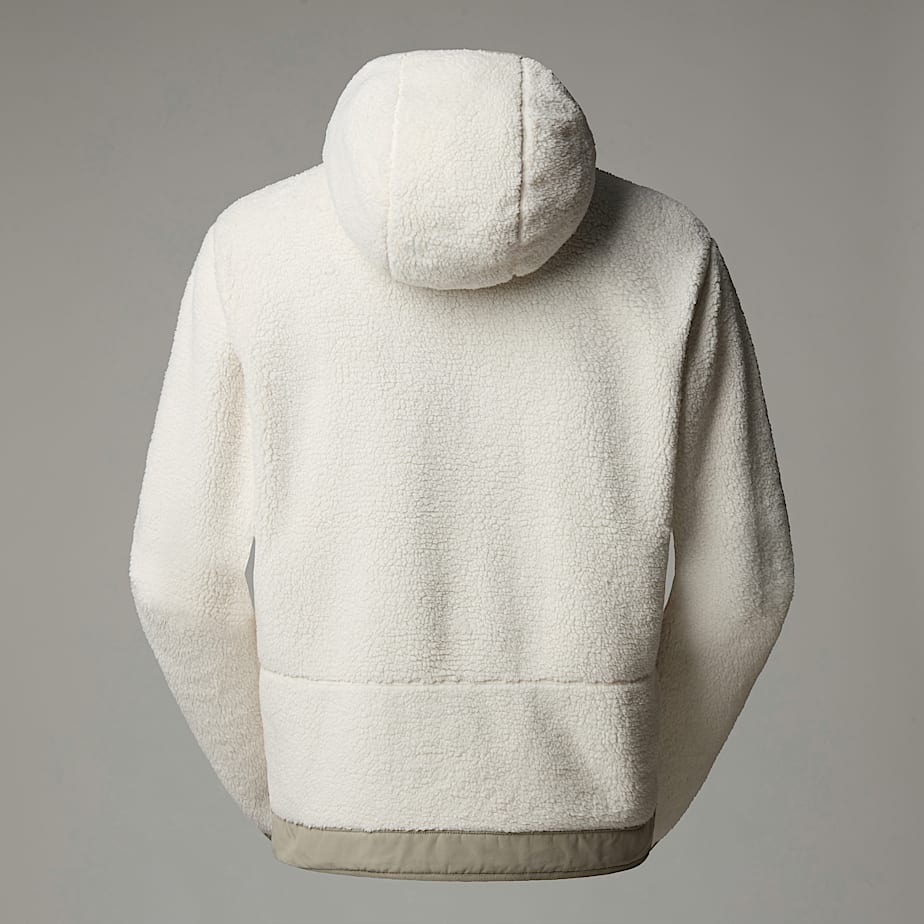 Men The North Face Campshire Fleece Hoodie White | NF0A02F2S