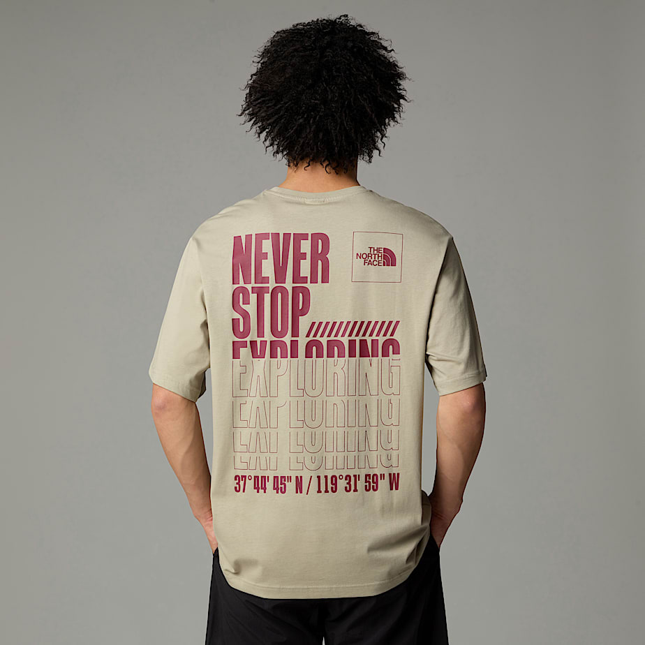 Men The North Face Coordinates T Shirts Grey | NF0A32V9G