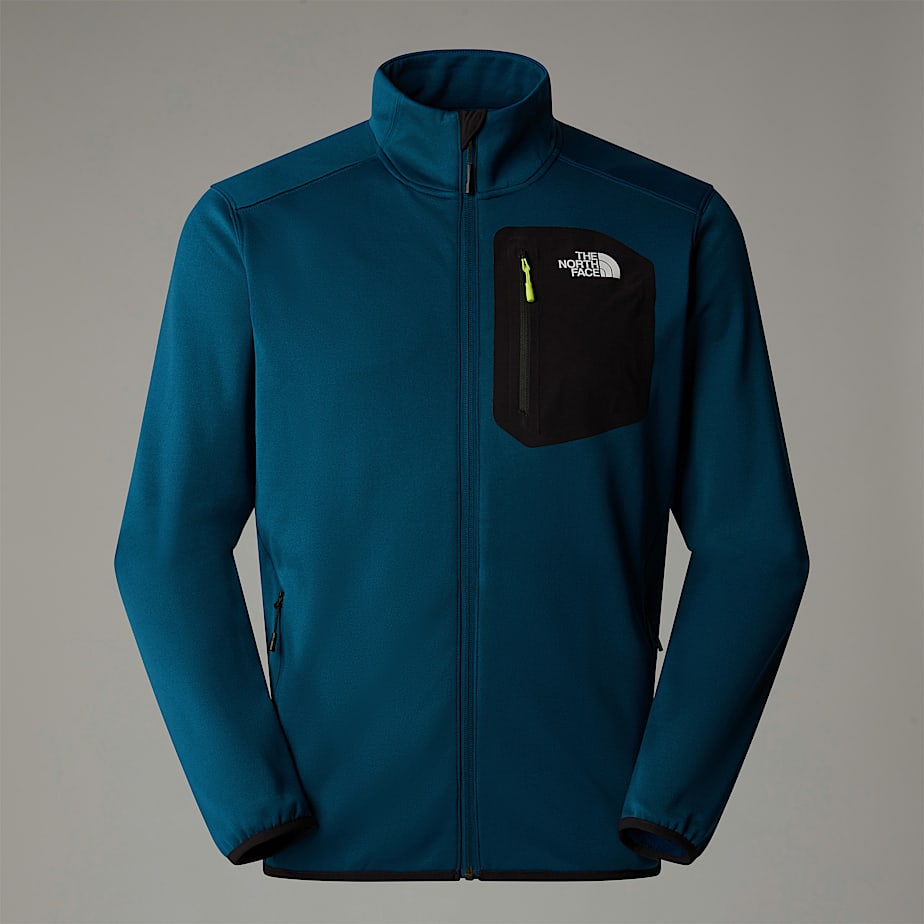 Men The North Face Crest Full-Zip Fleece Jackets Navy | NF0A34V9O