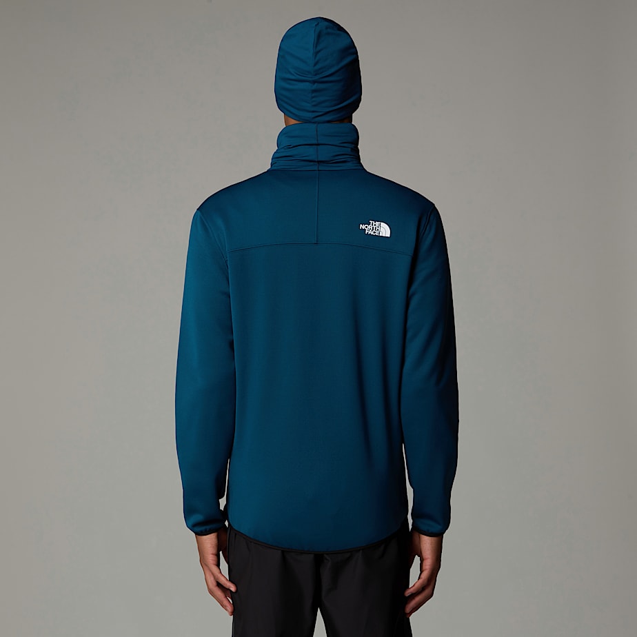 Men The North Face Crest Full-Zip Fleece Jackets Navy | NF0A34V9O