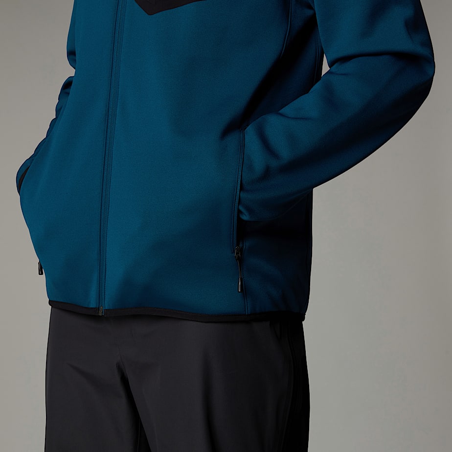 Men The North Face Crest Full-Zip Fleece Jackets Navy | NF0A34V9O
