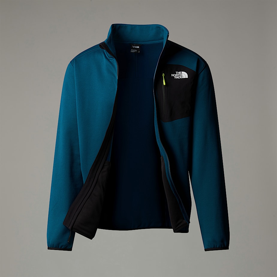 Men The North Face Crest Full-Zip Fleece Jackets Navy | NF0A34V9O