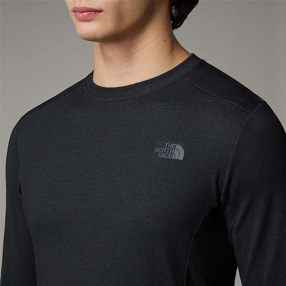 Men The North Face Easy Long-Sleeve Base Layer Tops Black | NF0A76I6T