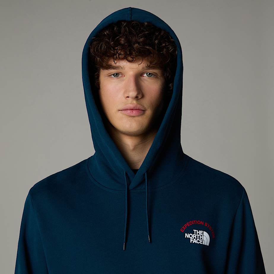 Men The North Face Expedition System Graphic Hoodie Navy | NF0A78C7S