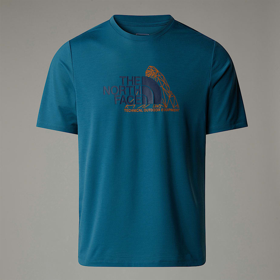 Men The North Face Foundation Mountain T Shirts Blue | NF0A41K7T