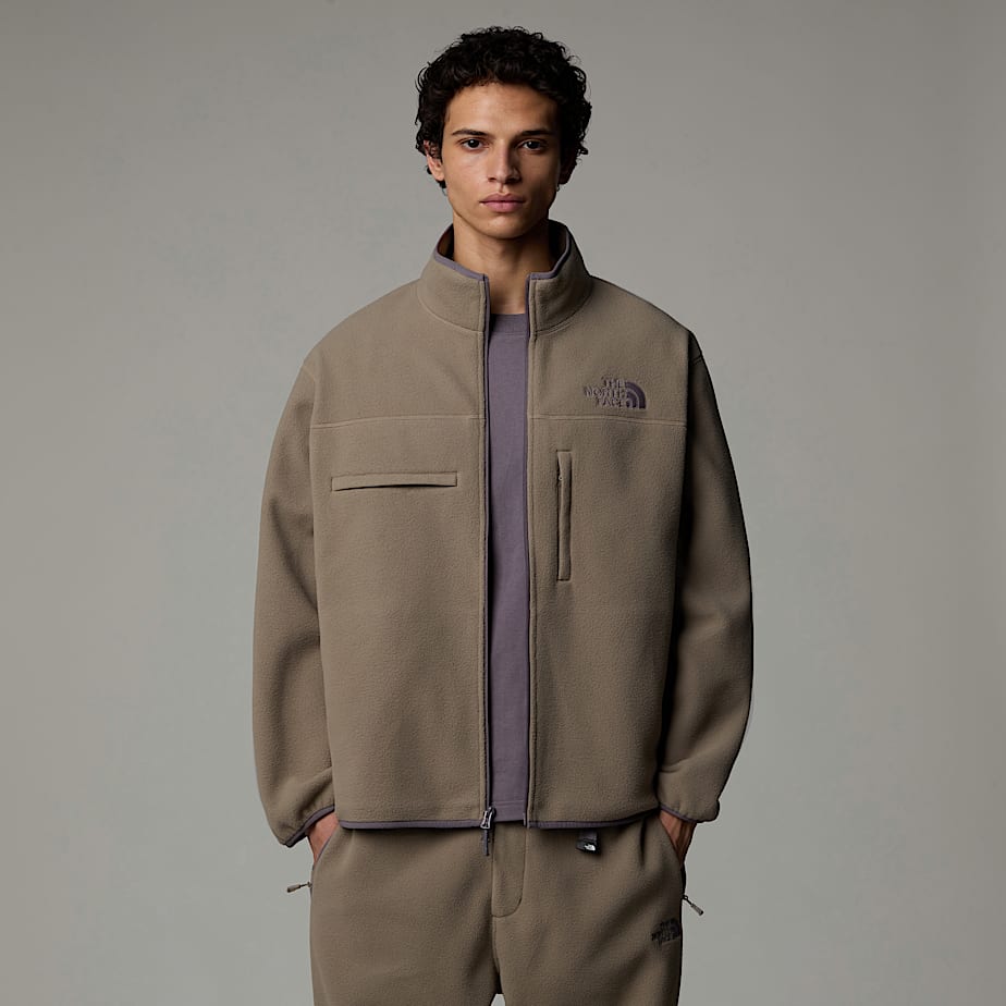Men The North Face Full-Zip Fleece Jackets Beige | NF0A50F9B