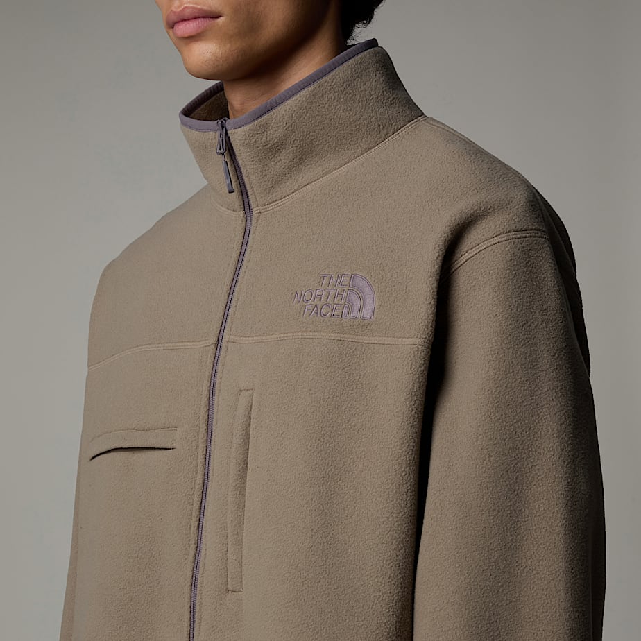Men The North Face Full-Zip Fleece Jackets Beige | NF0A50F9B