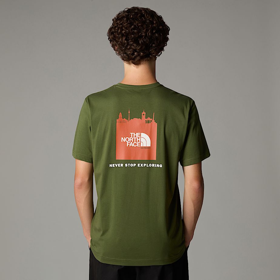 Men The North Face Germany Redbox T Shirts Green | NF0A51R0P