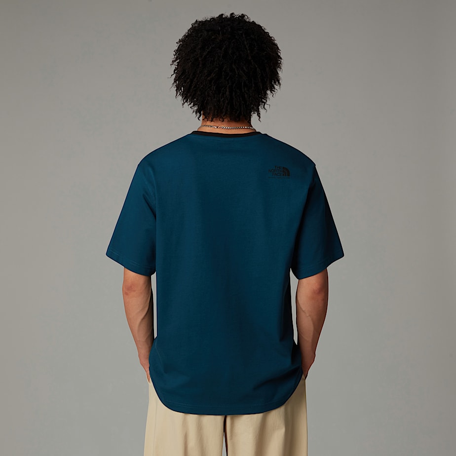 Men The North Face Heritage Pocket T Shirts Navy | NF0A37S1U