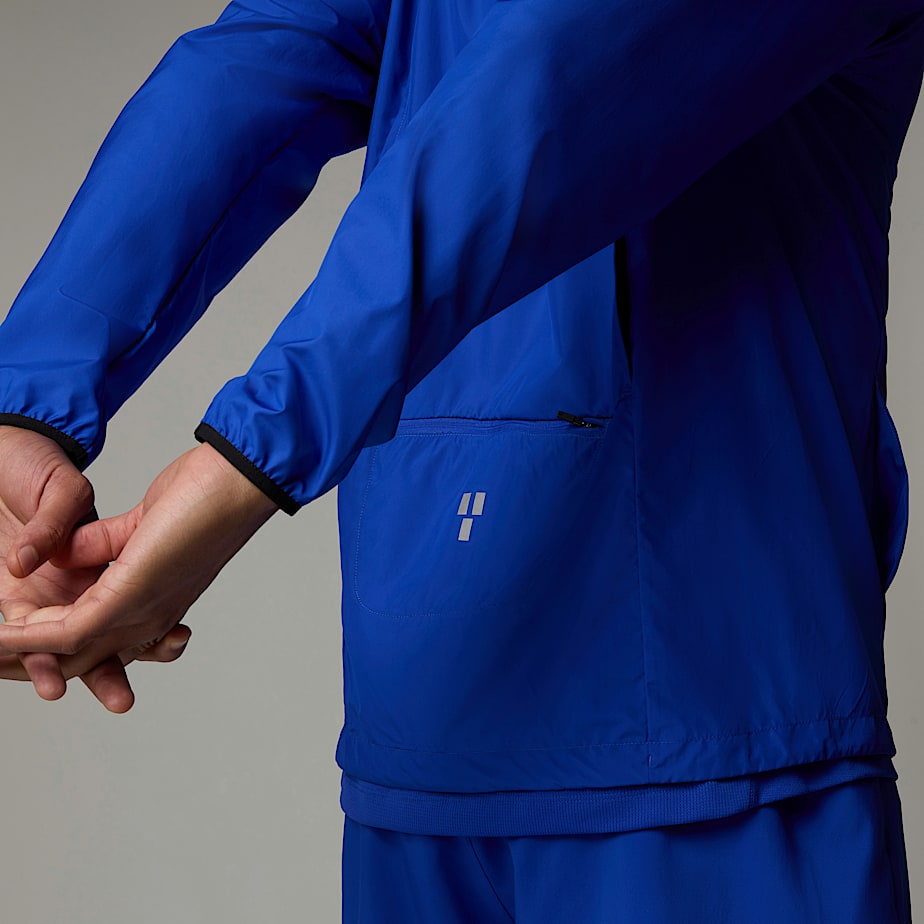 Men The North Face Higher Run Wind 1/4 Zip Jackets Blue | NF0A17U5A