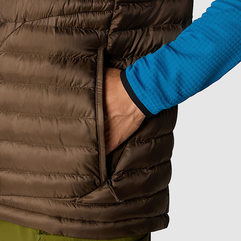 Men The North Face Huila Synthetic Insulation Vest Brown | NF0A06H1W