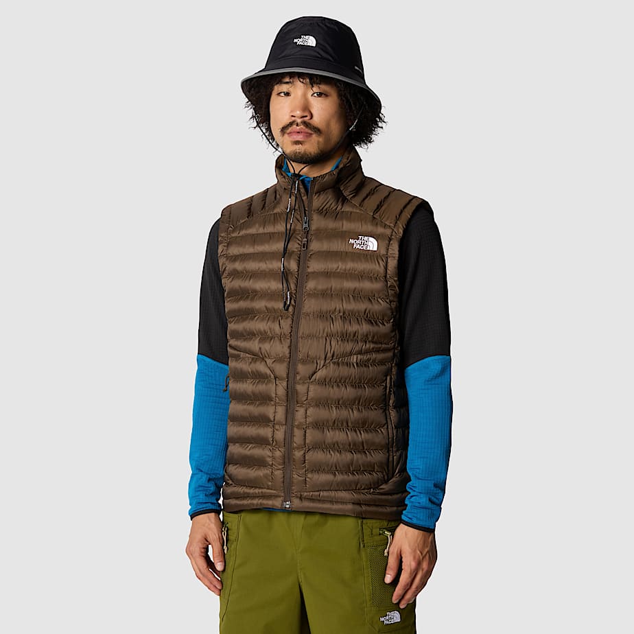 Men The North Face Huila Synthetic Insulation Vest Brown | NF0A06H1W