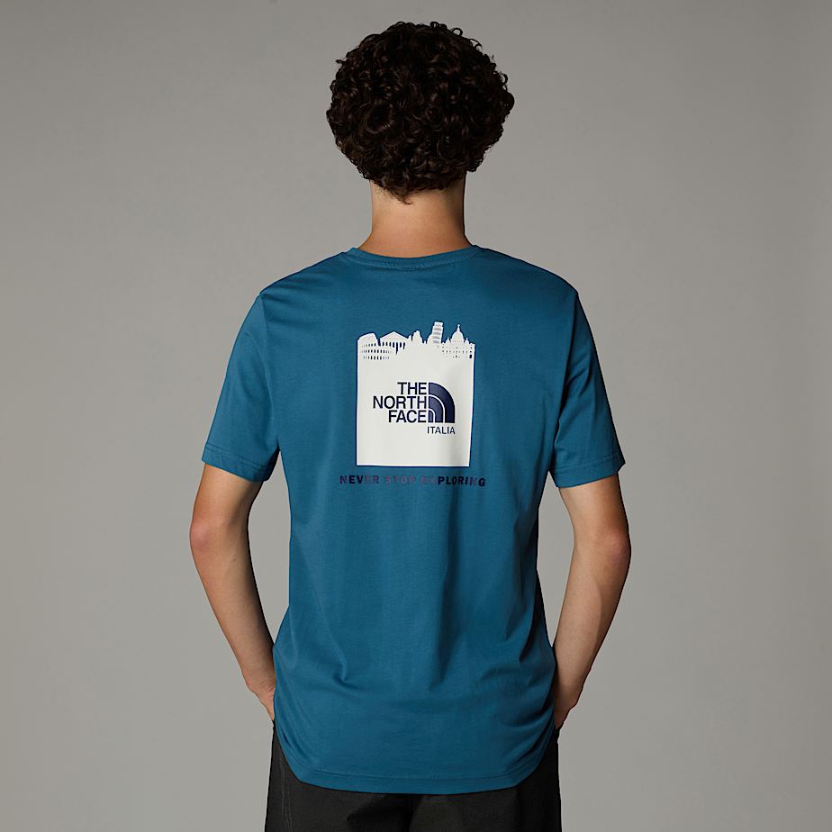 Men The North Face Italy Redbox T Shirts Blue | NF0A42L3M