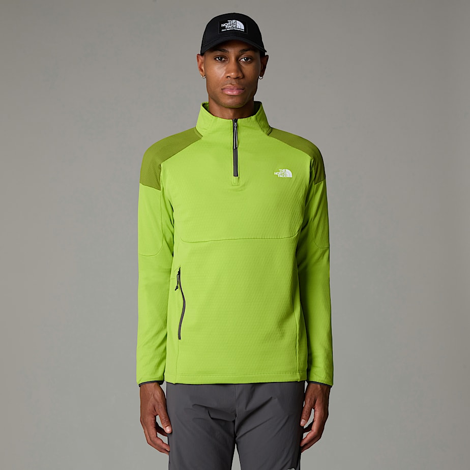 Men The North Face Kikash 1/4 Zip Sweatshirts Green | NF0A71Y9L
