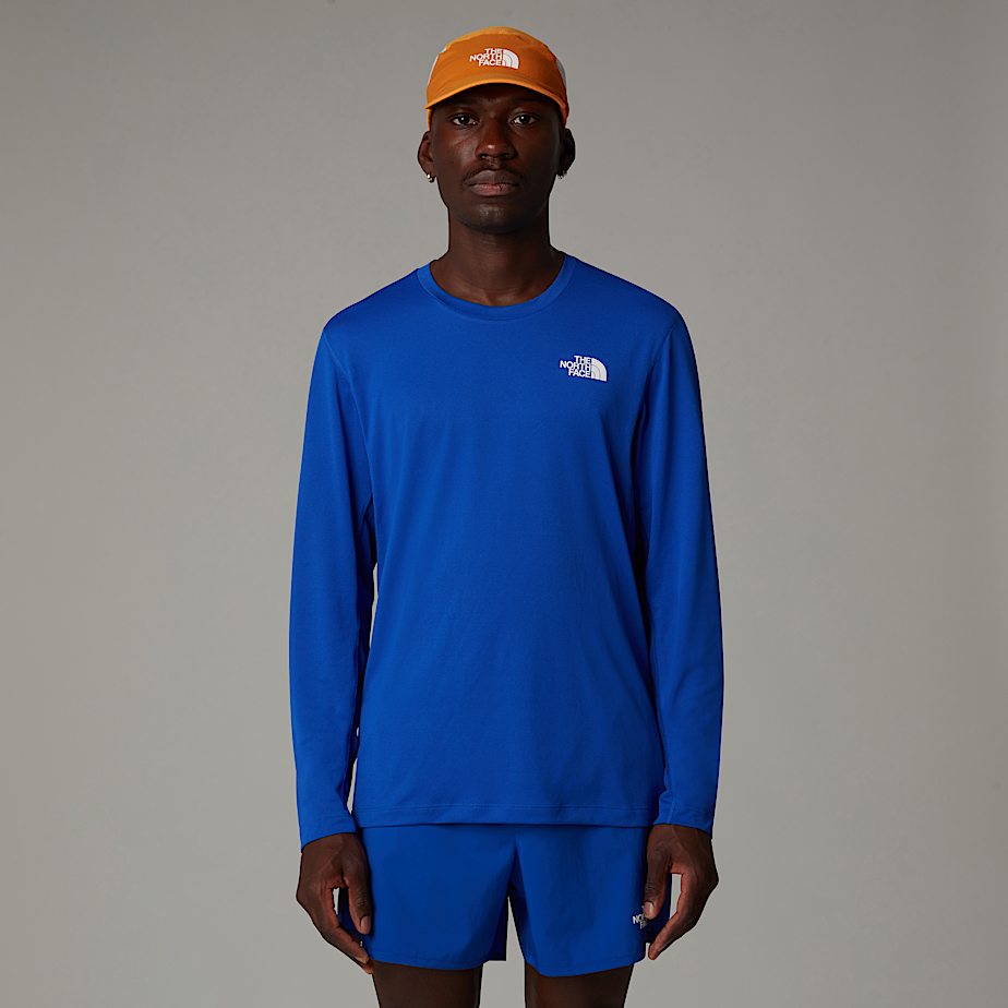 Men The North Face Lightbright Long-Sleeve T Shirts Blue | NF0A29M6X