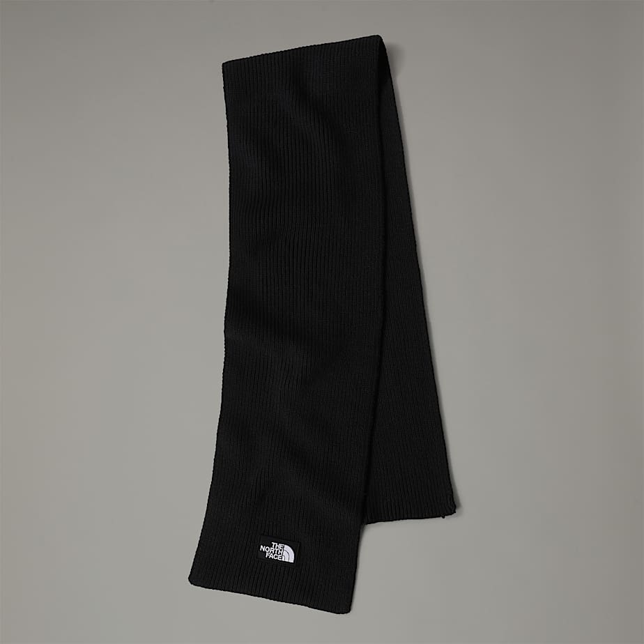Men The North Face Logo Box Scarf Black | NF0A09F1A