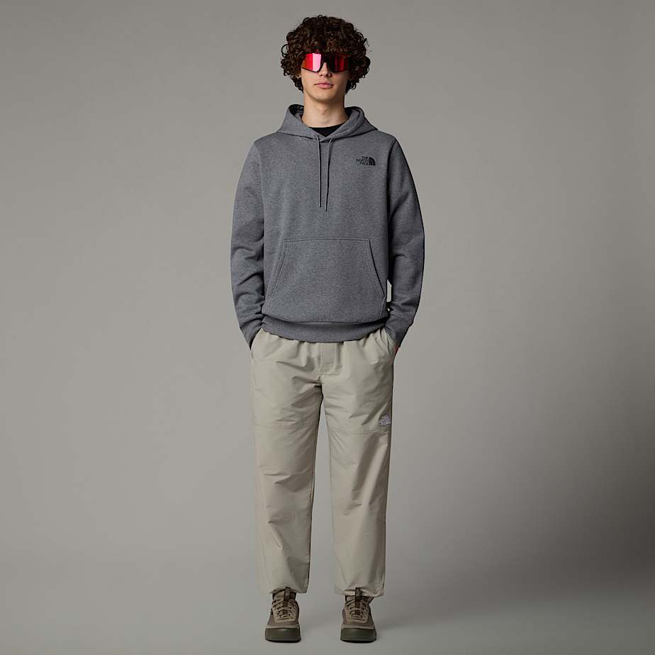 Men The North Face Logo Pullover Hoodie Grey | NF0A15P4L