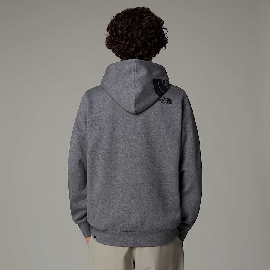 Men The North Face Logo Pullover Hoodie Grey | NF0A15P4L
