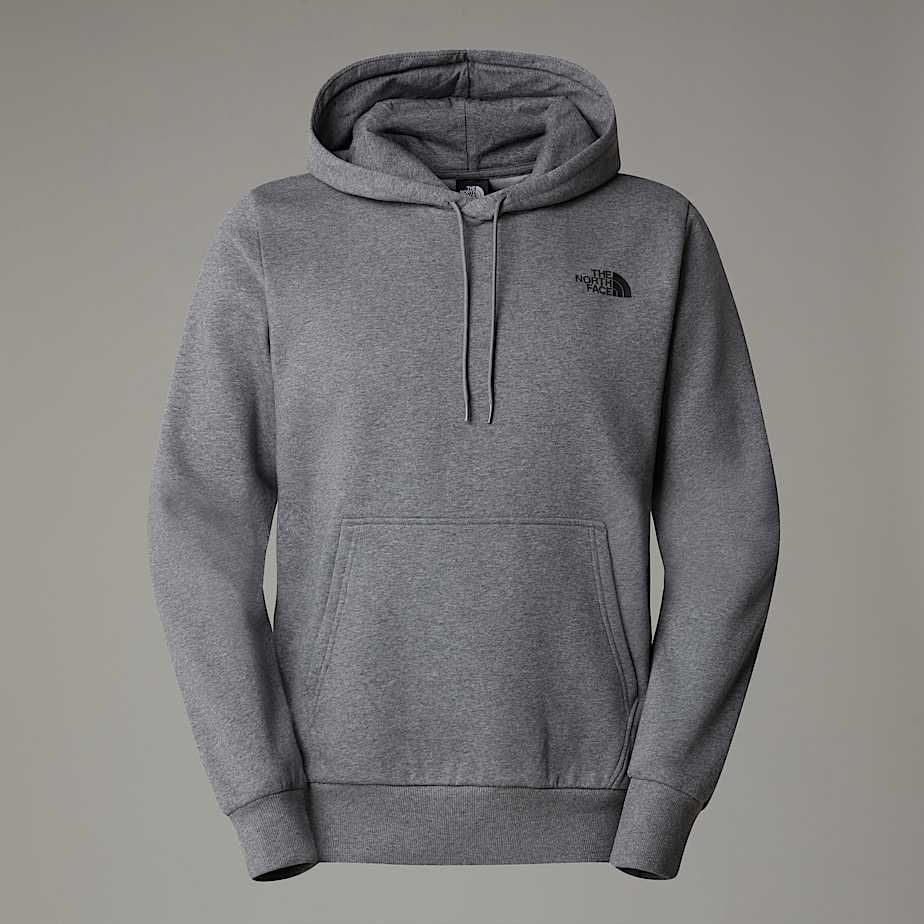 Men The North Face Logo Pullover Hoodie Grey | NF0A15P4L