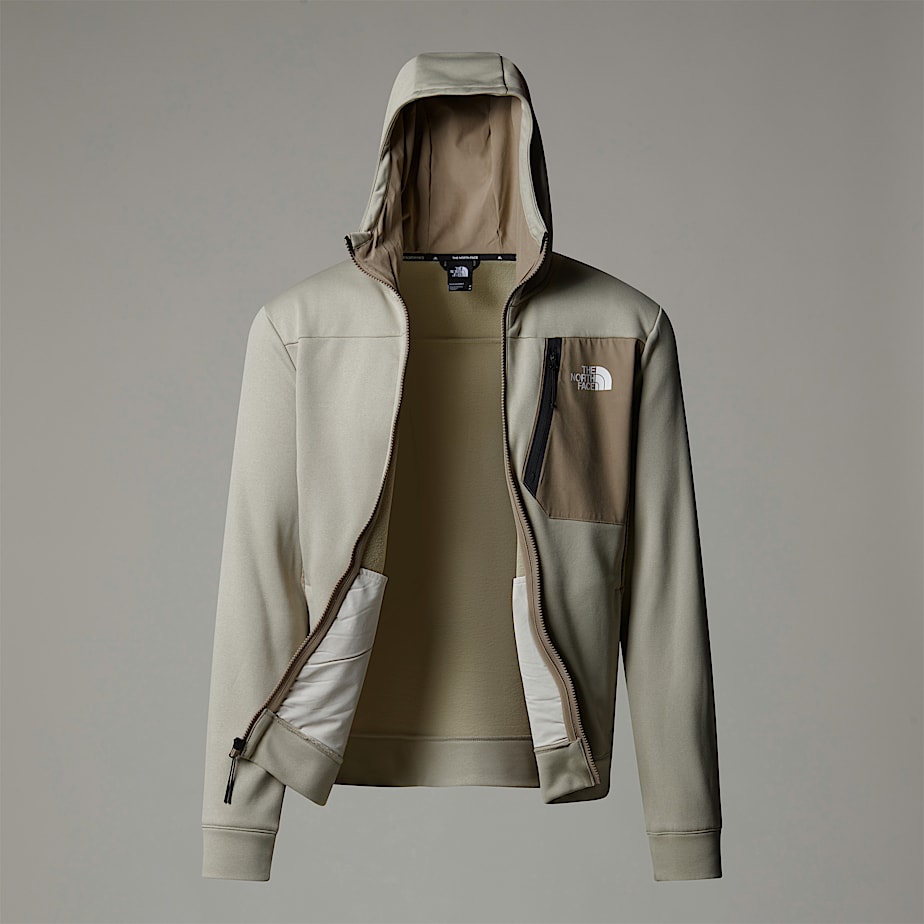Men The North Face Mountain Athletics Full-Zip Fleece Jackets Grey | NF0A01X3E