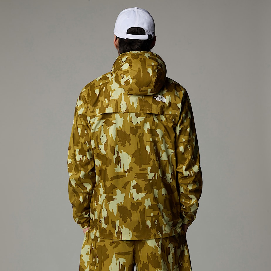 Men The North Face Mountain Athletics Printed Hooded Wind Jacket Brown | NF0A26F5G