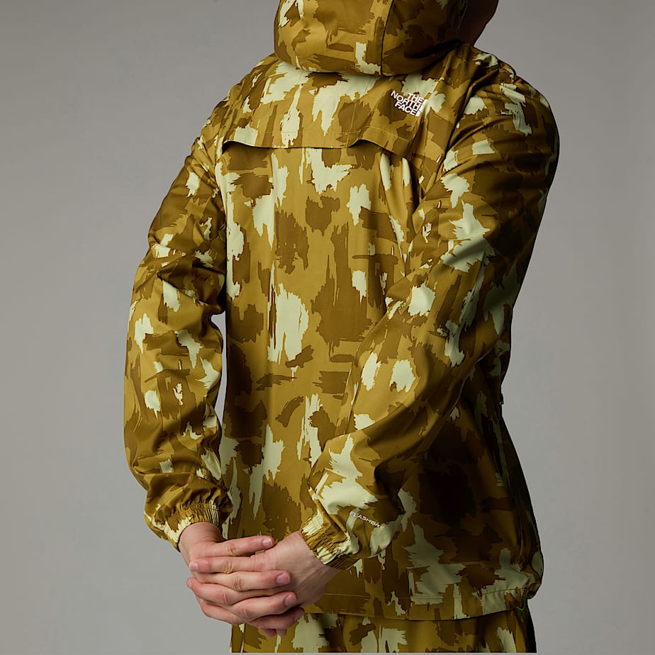 Men The North Face Mountain Athletics Printed Hooded Wind Jacket Brown | NF0A26F5G