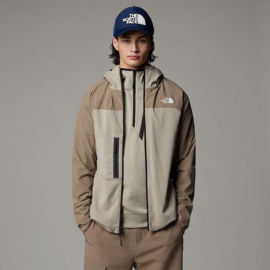 Men The North Face Mountain Athletics Trajectory Full-Zip Jackets Grey | NF0A33J9B