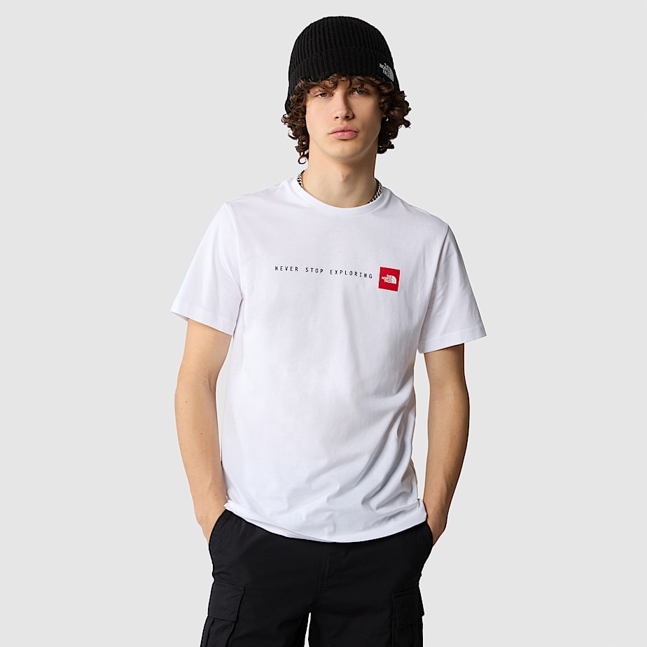 Men The North Face Never Stop Exploring T Shirts White | NF0A59Z9Y