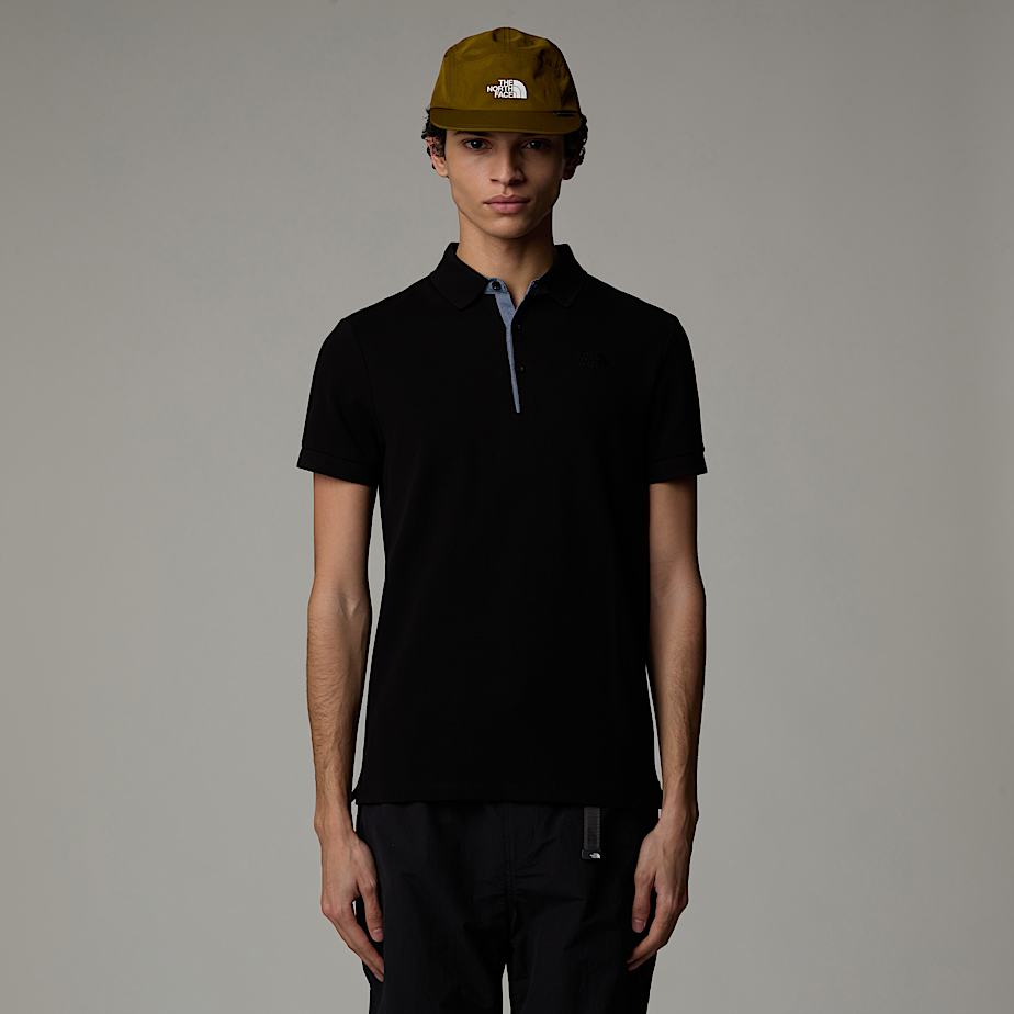Men The North Face Premium Piquet Polo Shirts Black | NF0A97G7A